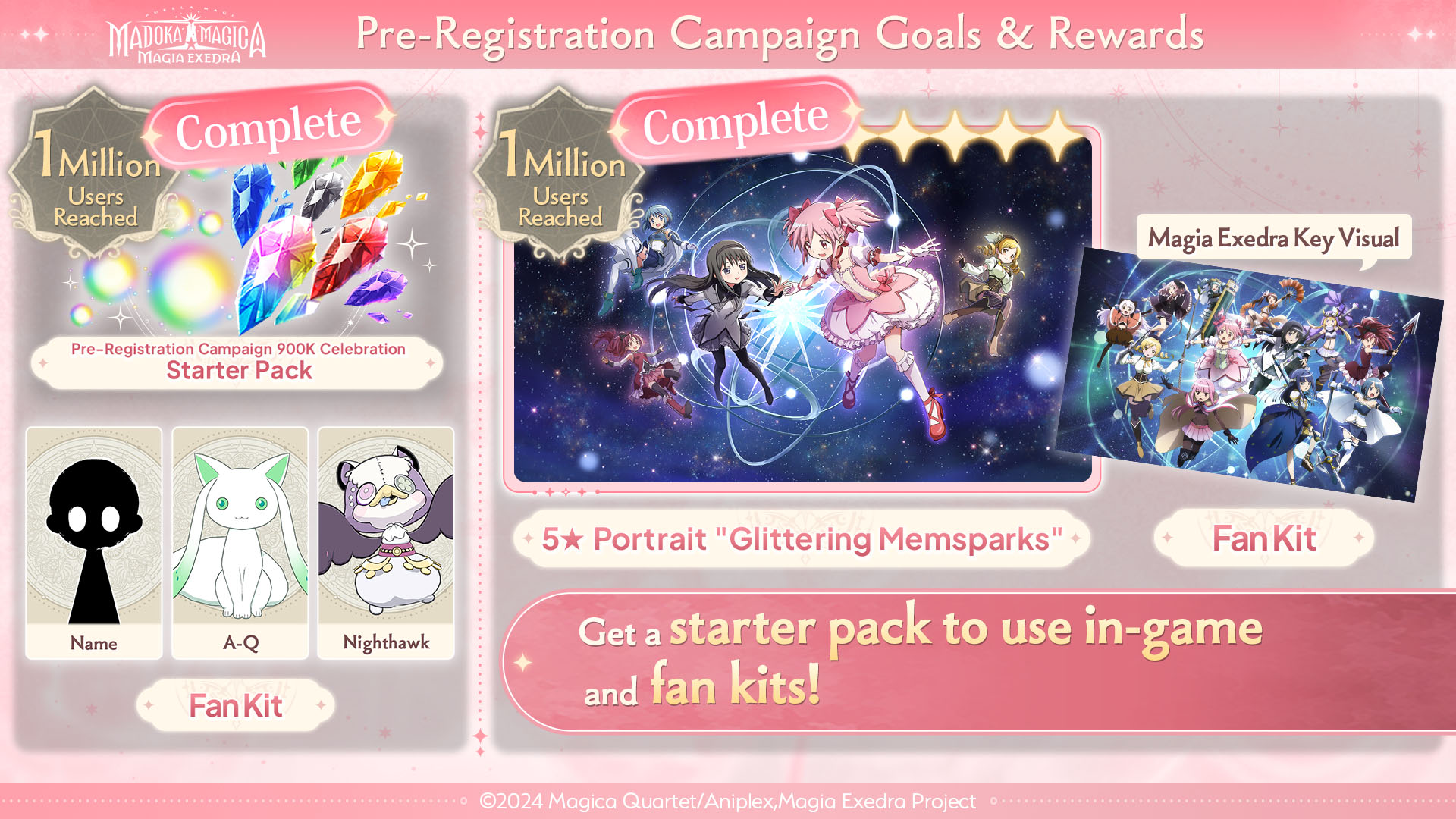  Pre-Registration Rewards in Madoka Magica Magia Exedra