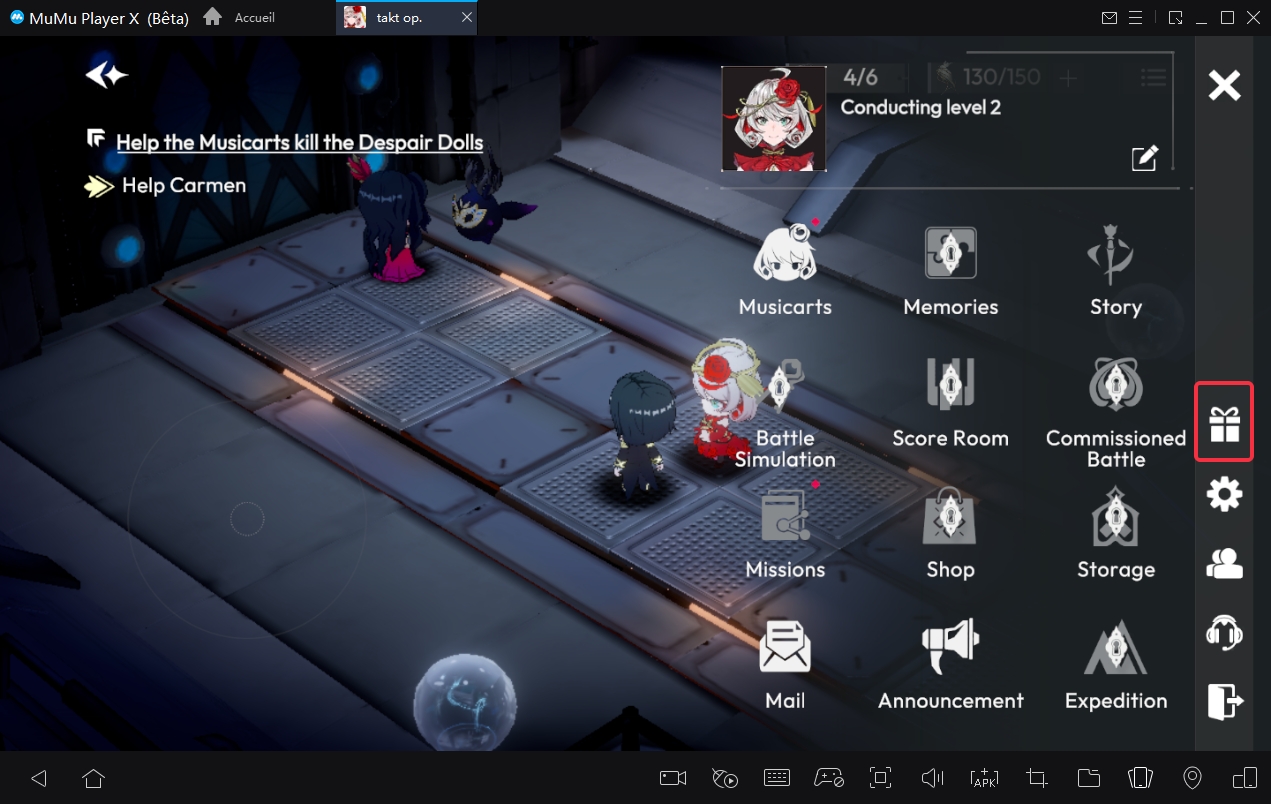 utiliser le code cadeau takt op. Symphony