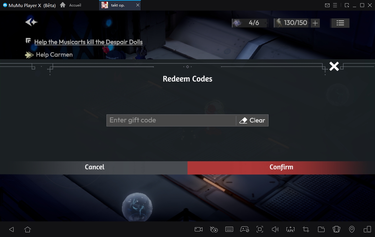 utiliser le code cadeau takt op. Symphony