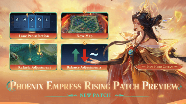 Mobile Legends: Bang Bang Phoenix Empress Rising Patch: New Hero Zetian, Events & Major Updates